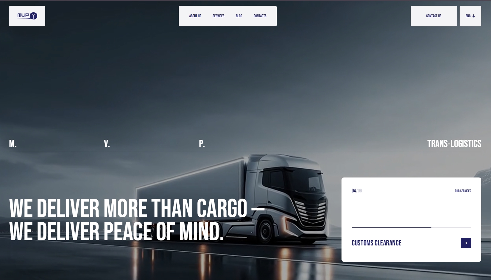 M.V.P. Trans-Logistics — European Freight & Multimodal Cargo Transport